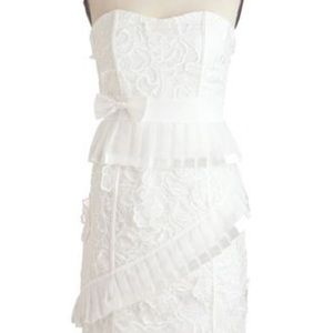 White, lace dress by Valerie Tolosa from ModCloth